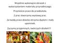 Plakat informujący o wernisażu dla dzieci i rodzicó na twórczy jesienny obrazekjpg