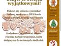 Plakat zachęcający do udziału w akcji podaruj pierniczki dla seniorów z DPS KONIN