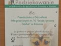 Zdjęcie przedstawiające podziękowanie od Schroniska dla Bezdomnych Zwierząt w Koninie