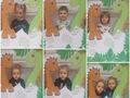 kolaż z sześciu zdjęć dzieci w fotoramce z dinozaurami część 2